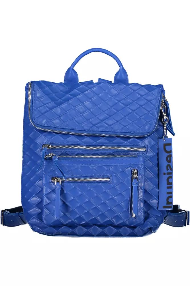 Desigual Chic Blue Urban Backpack with Contrasting Details Desigual