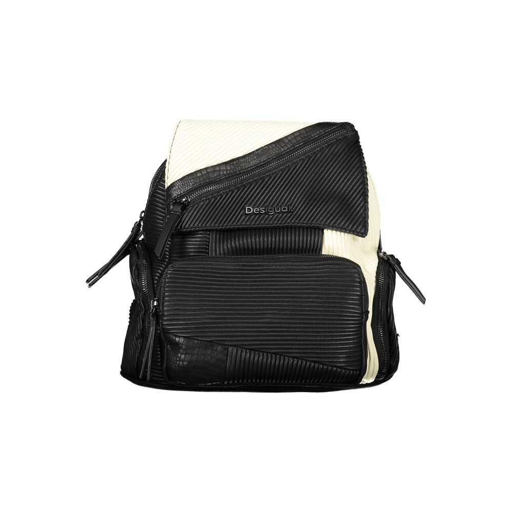Desigual Elegant Black Multifunctional Backpack Desigual