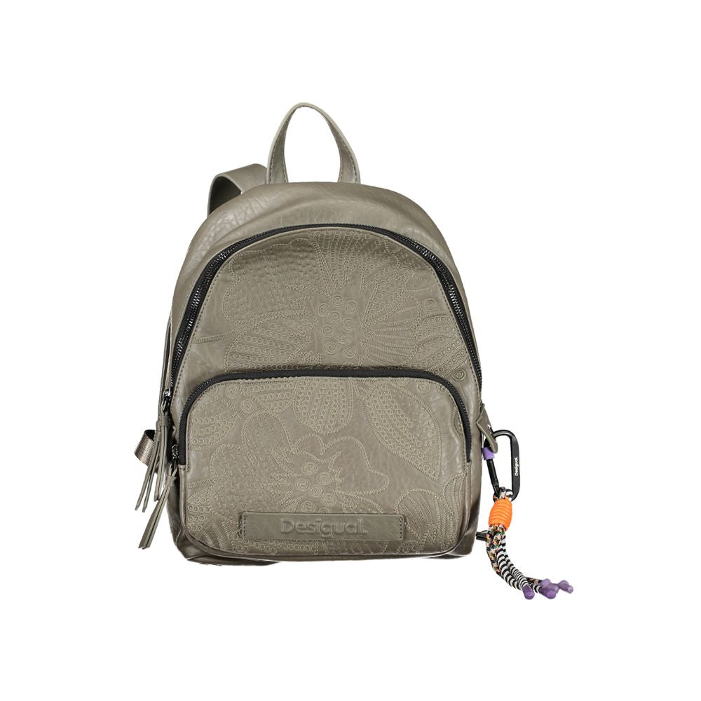 Desigual Chic Artisanal Backpack with Contrasting Details Desigual