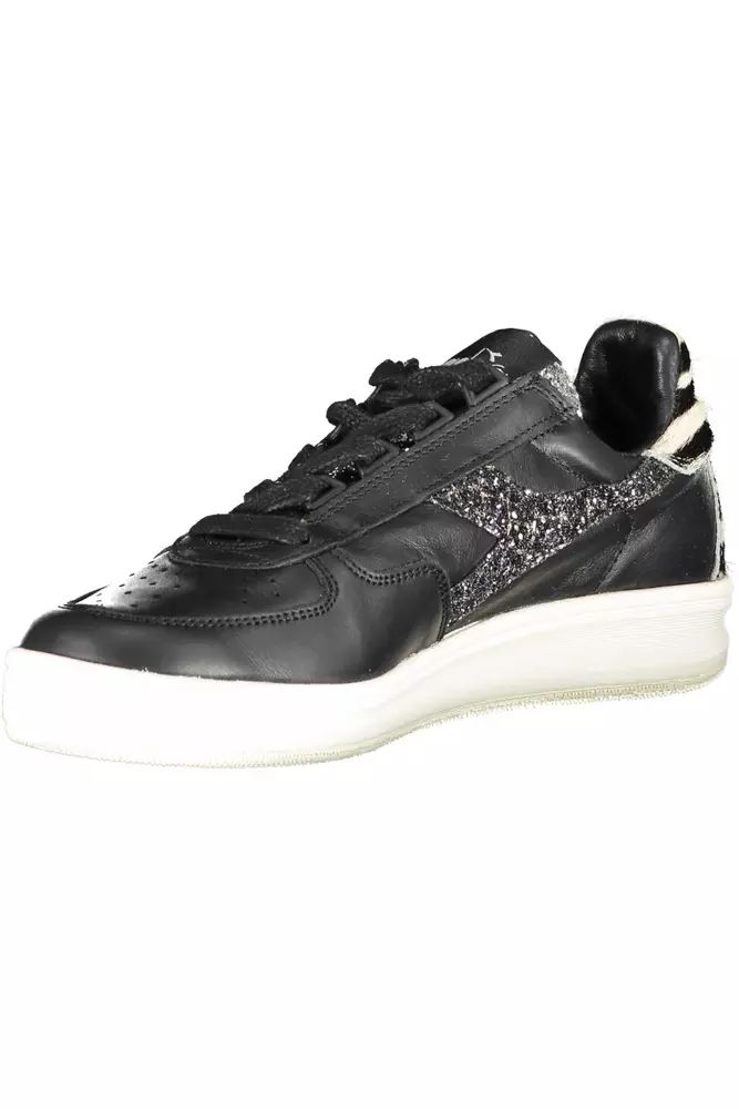 Diadora Black Fabric Sneaker Diadora