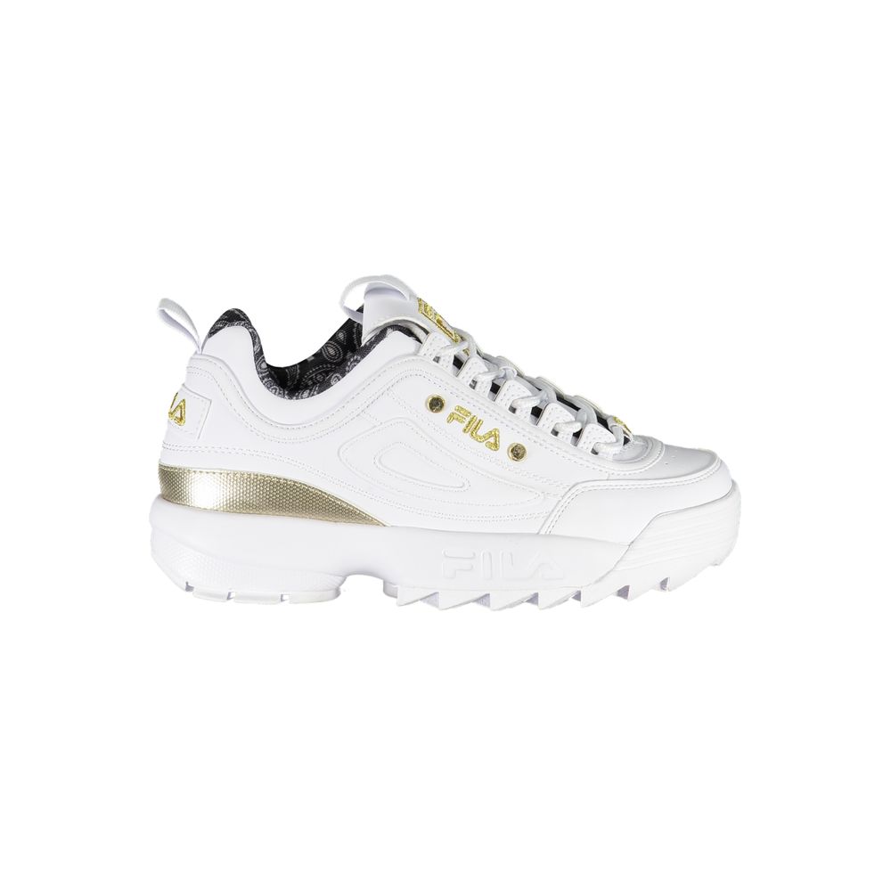 Fila Exquisite White Lace-Up Sneakers Fila