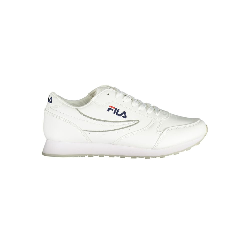 Fila Chic White Lace-Up Sneakers with Contrast Detailing Fila