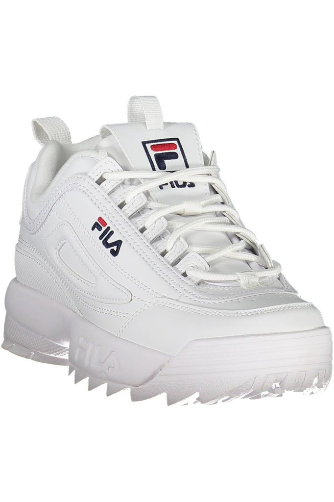 Fila Sleek White Sports Sneakers with Embroidered Accents Fila