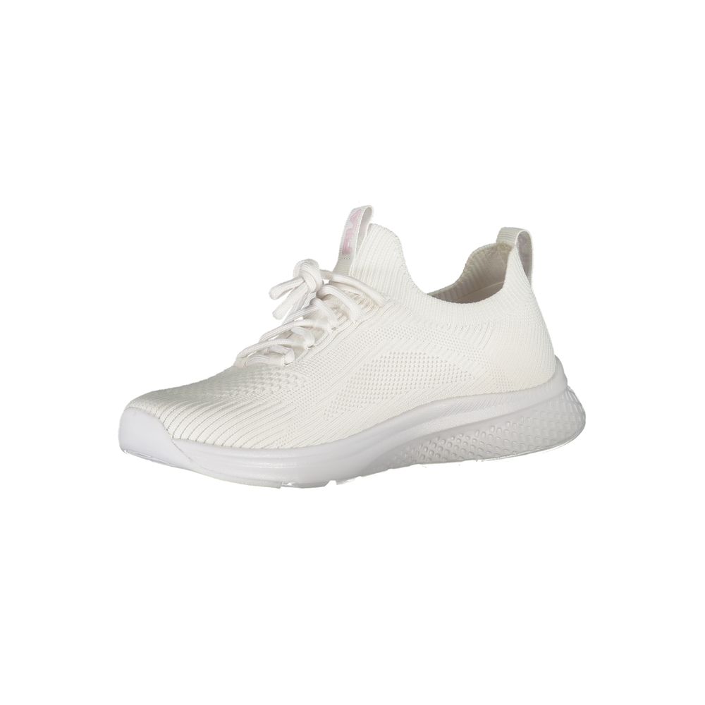 Fila Elegant White Run-It Sneakers with Rose Detailing Fila