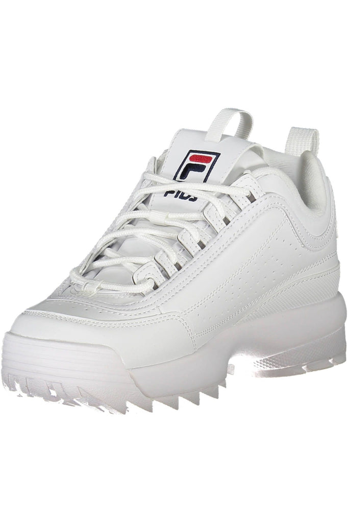 Fila Sleek White Sports Sneakers with Embroidered Accents Fila