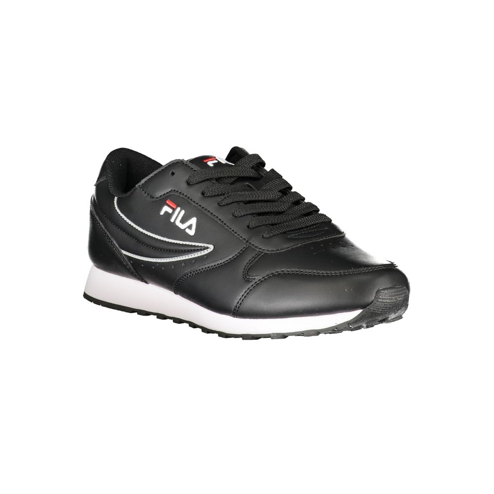 Fila Sleek Black Sports Sneakers with Contrast Details Fila
