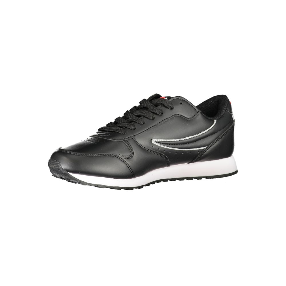 Fila Sleek Black Sports Sneakers with Contrast Details Fila
