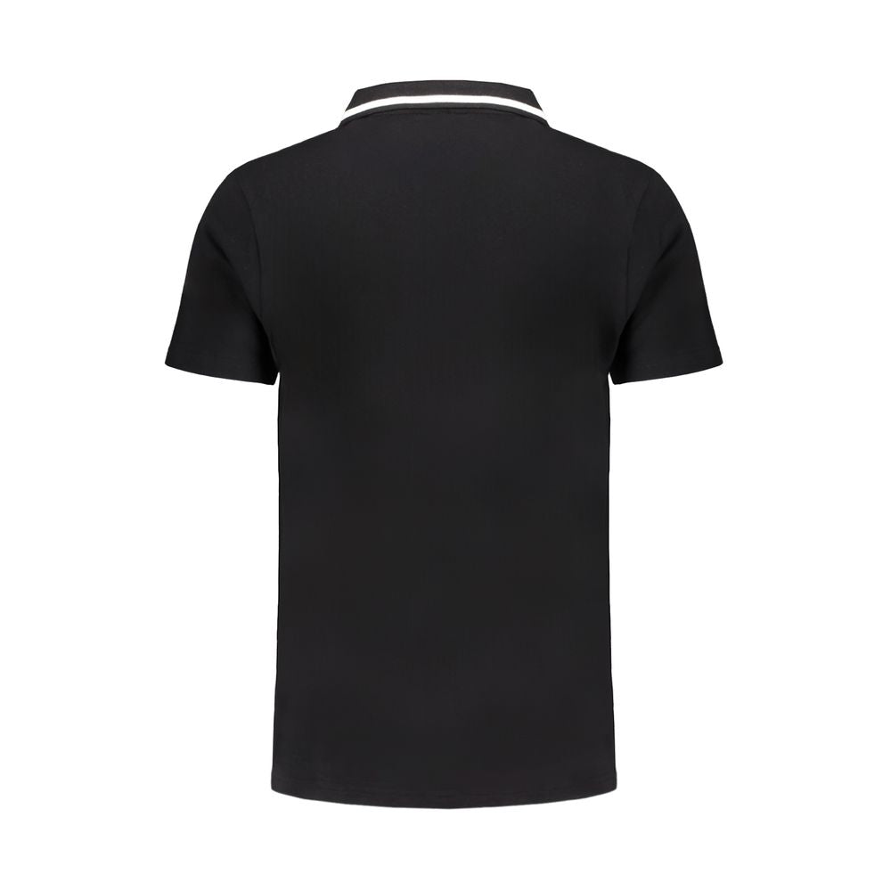 Fila Black Cotton Polo Shirt Fila