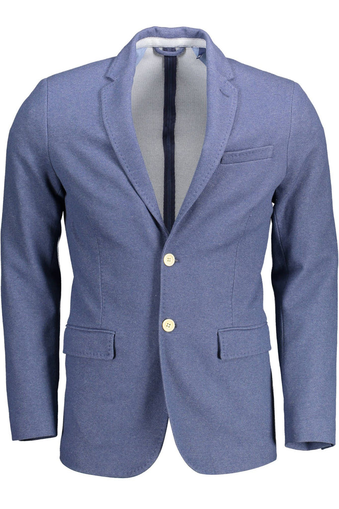 Gant Chic Slim-Fit Blue Jacket with Elegant Detailing Gant