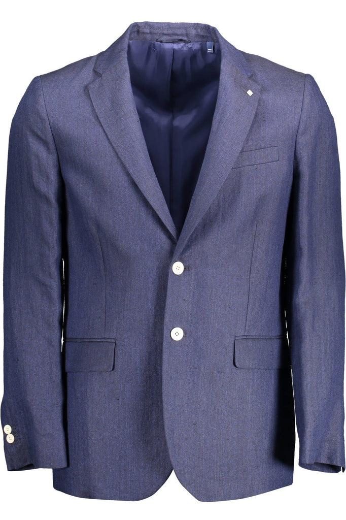 Gant Elegant Linen Blue Jacket for Men Gant