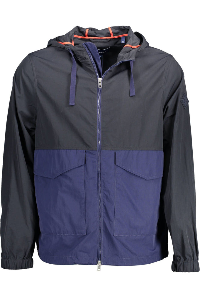 Gant Chic Blue Hooded Sports Jacket with Contrast Details Gant