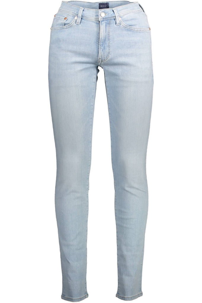 Gant Light Blue Cotton Jeans & Pant Gant