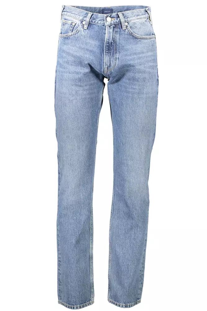 Gant Light Blue Cotton Jeans & Pant Gant