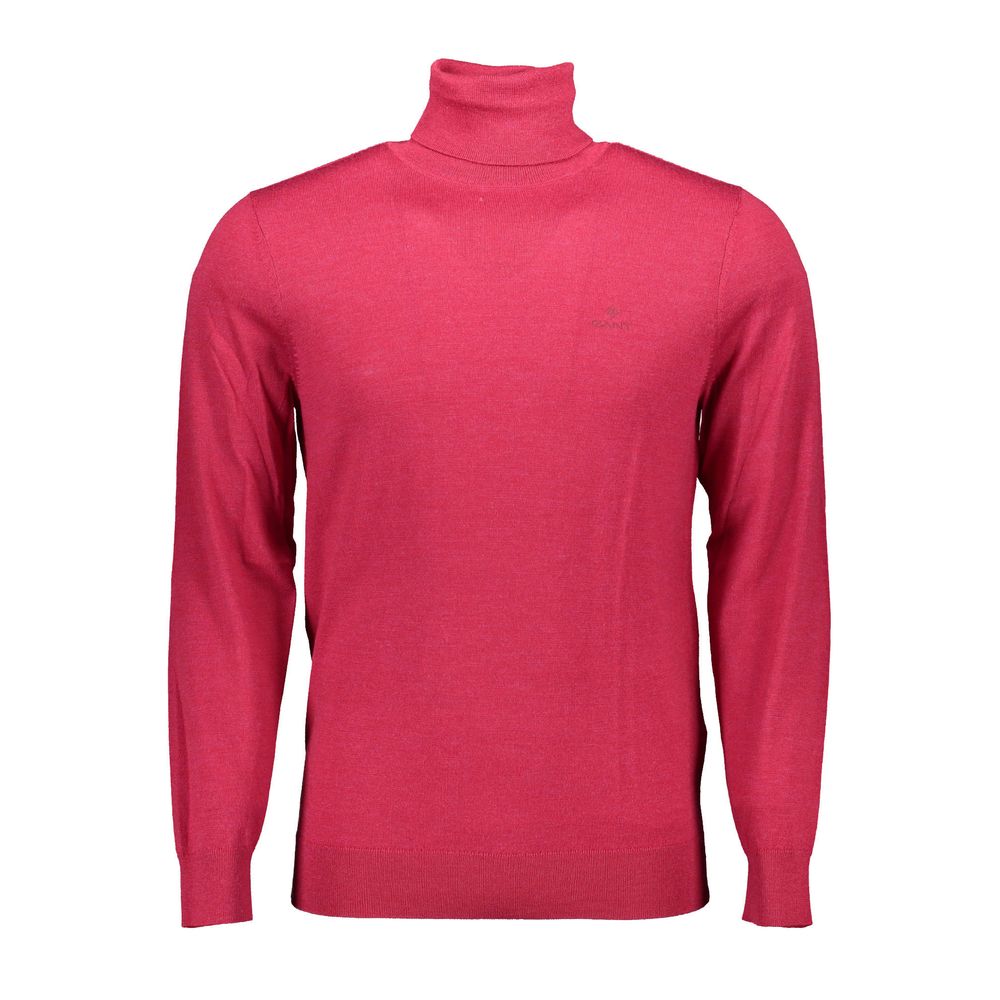 Gant Elegant Pink Turtleneck Sweater in Pure Wool Gant