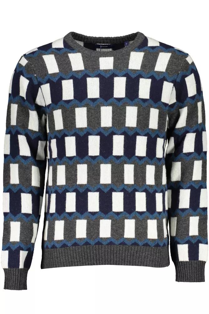 Gant Blue Wool Sweater Gant