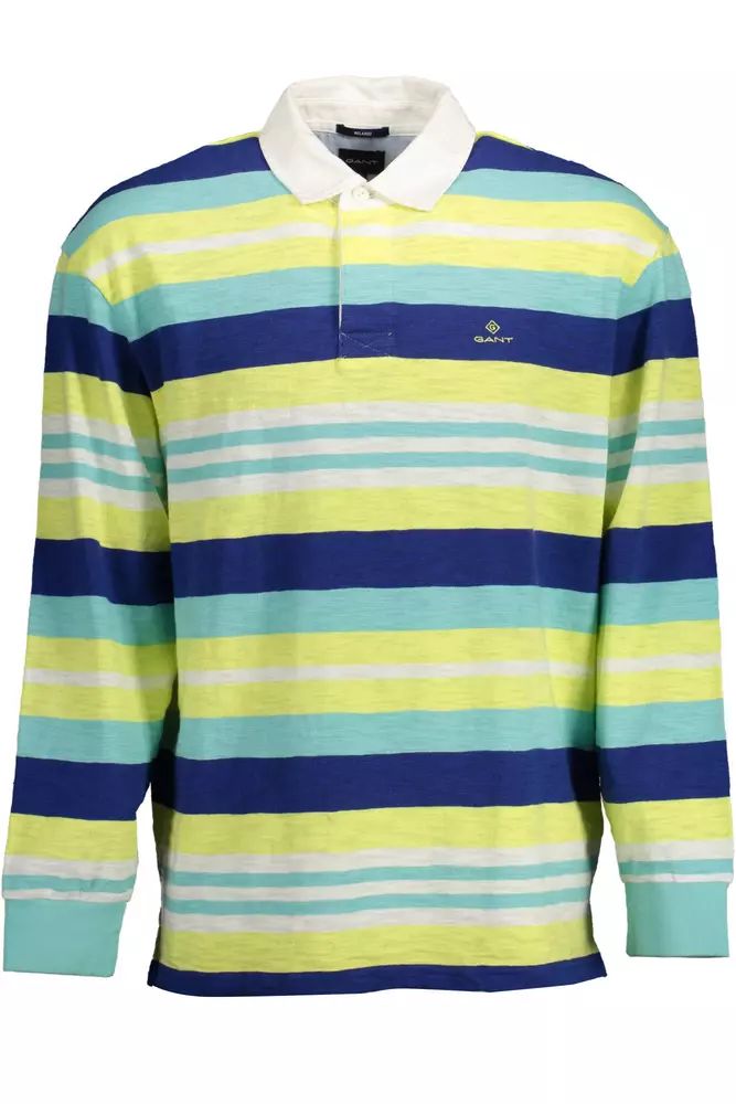 Gant Elegant Long-Sleeved Yellow Polo with Contrasting Details Gant