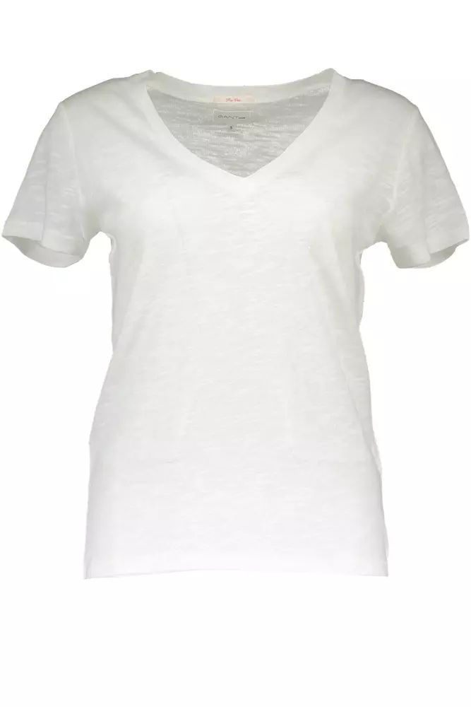 Gant White Cotton Tops & T-Shirt Gant