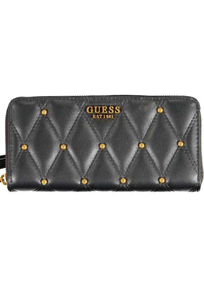 Guess Jeans Chic Contrasting Details Zip Wallet Guess Jeans