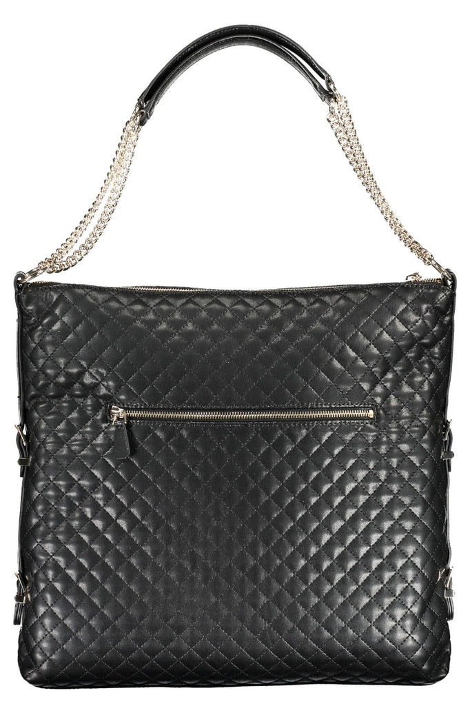 Guess Jeans Chic Two-Chain Black Shoulder Bag Guess Jeans