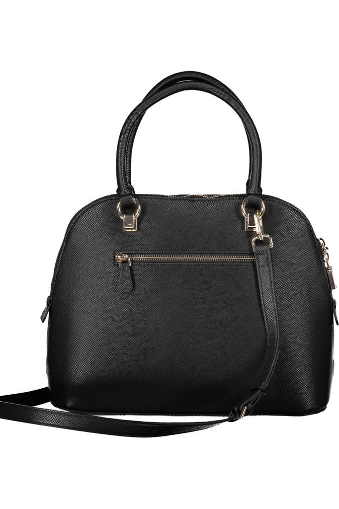 Guess Jeans Chic Black Guess Handbag with Contrasting Details Guess Jeans