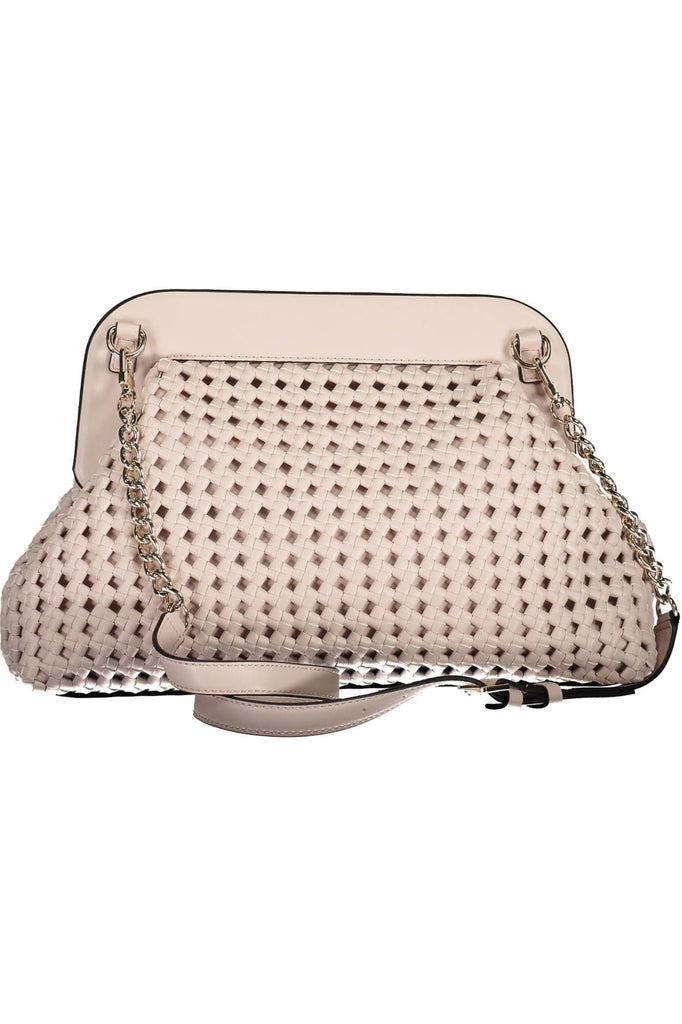 Guess Jeans Elegant Pink Handbag with Contrasting Details Guess Jeans