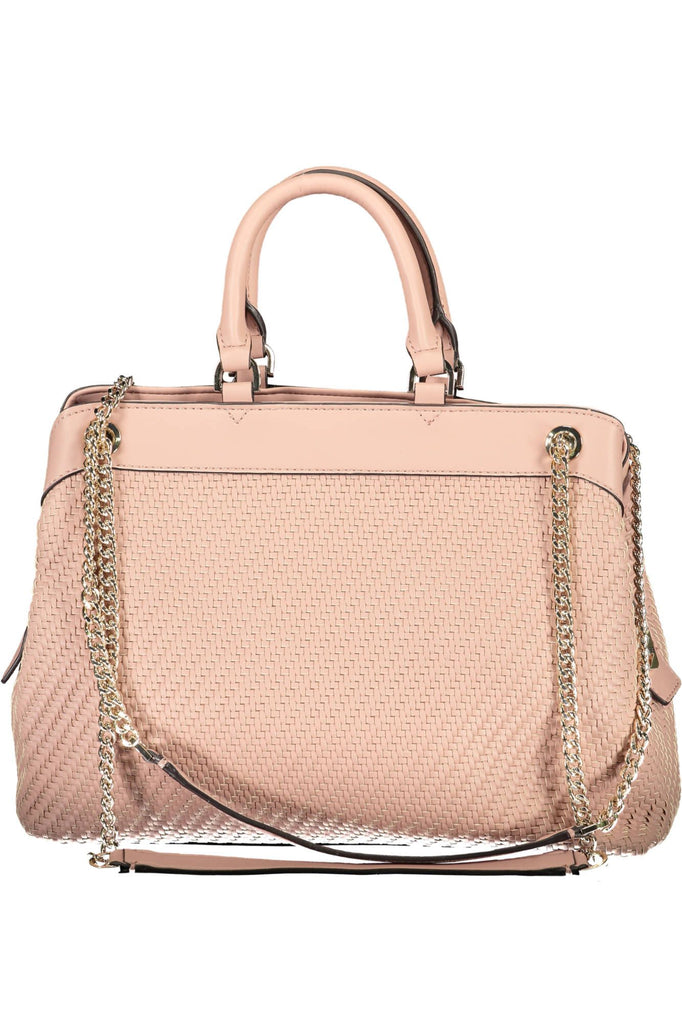 Guess Jeans Chic Pink Chain-Handle Shoulder Bag Guess Jeans