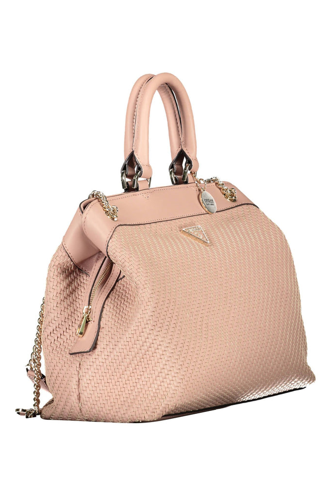 Guess Jeans Chic Pink Chain-Handle Shoulder Bag Guess Jeans
