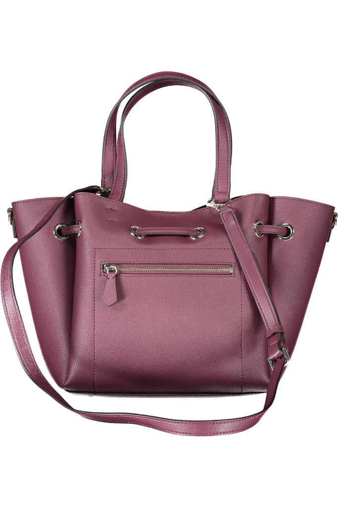 Guess Jeans Elegant Purple Handbag with Versatile Straps Guess Jeans
