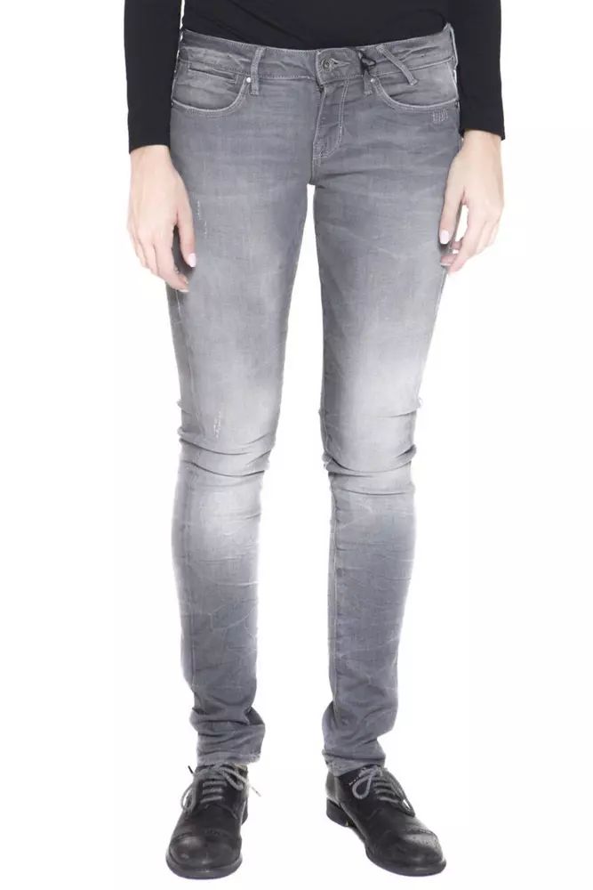 Guess Jeans Gray Cotton Jeans & Pant Guess Jeans