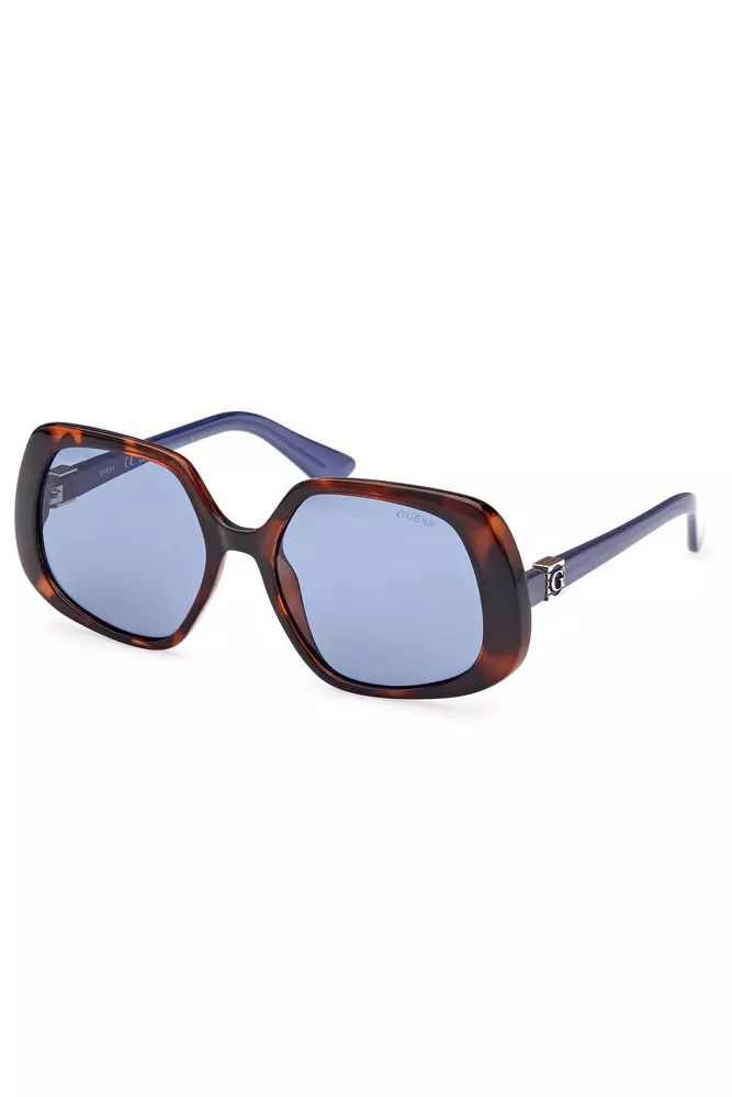 Guess Jeans Chic Square Lens Sunglasses in Brown Guess Jeans