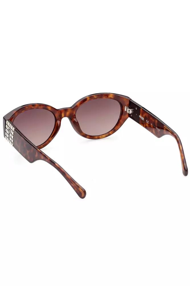 Guess Jeans Chic Teardrop Brown Lens Sunglasses Guess Jeans