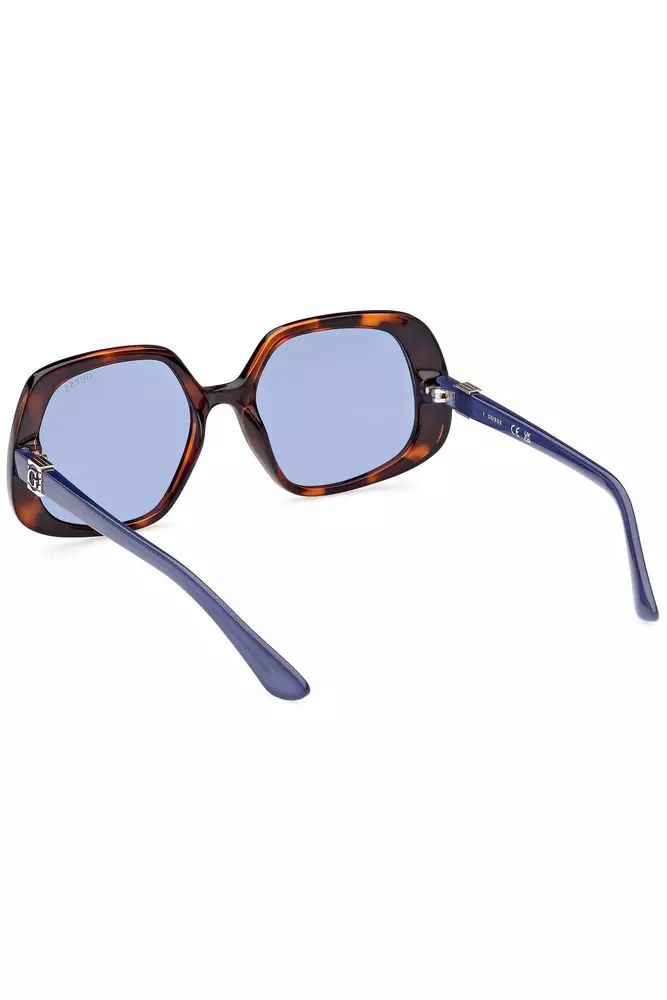 Guess Jeans Chic Square Lens Sunglasses in Brown Guess Jeans