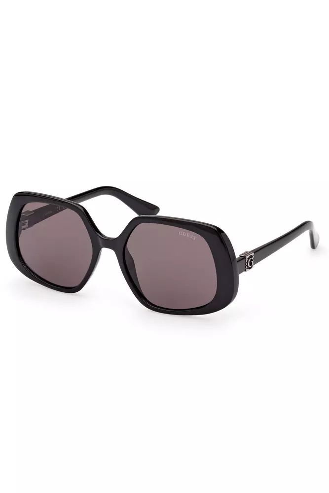 Guess Jeans Chic Black Square Frame Sunglasses Guess Jeans