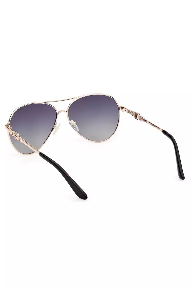Guess Jeans Chic Teardrop Metal Frame Sunglasses Guess Jeans