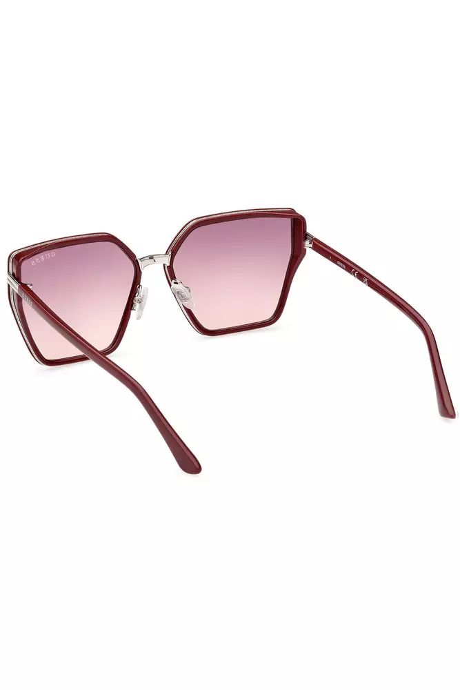 Guess Jeans Hexagonal Chic Pink Sunglasses Guess Jeans