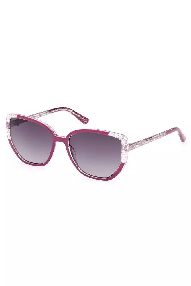 Guess Jeans Chic Purple Square Frame Sunglasses Guess Jeans