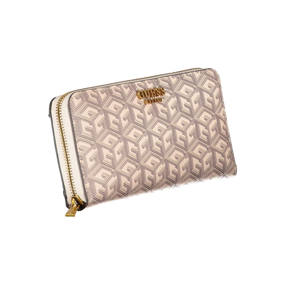 Guess Jeans Chic Beige Multi-Compartment Wallet Guess Jeans