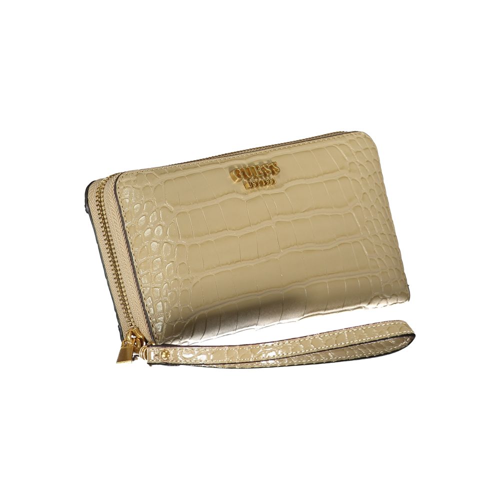 Guess Jeans Chic Beige Multi-Compartment Wallet Guess Jeans