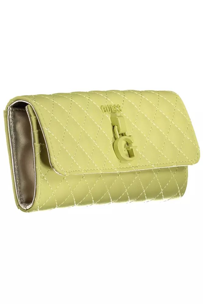 Guess Jeans Chic Sunshine Yellow Tri-Fold Wallet Guess Jeans