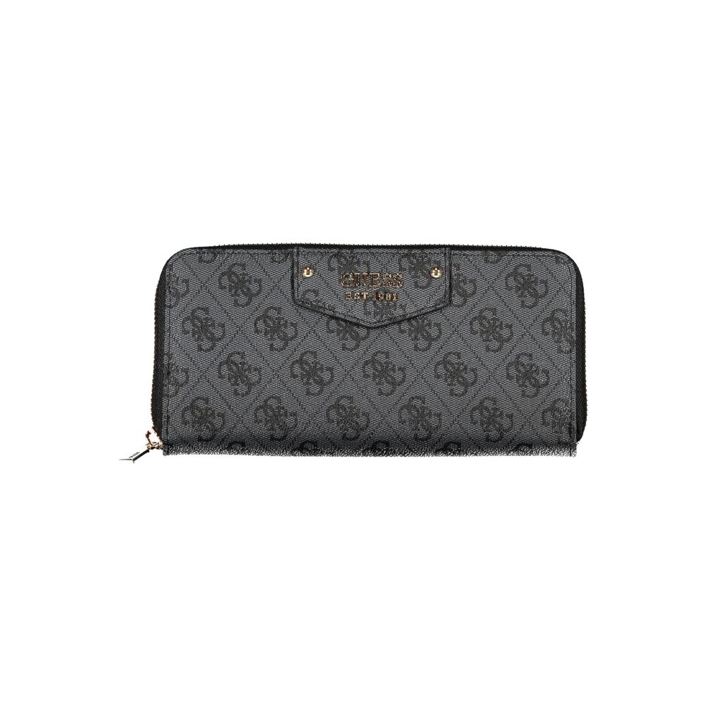 Guess Jeans Chic Gray ECO Wallet with Contrasting Details Guess Jeans