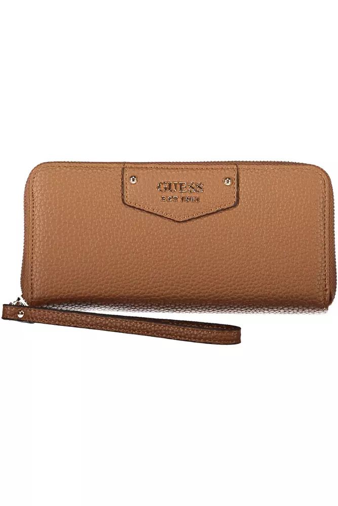 Guess Jeans Chic Contrast Detail Brown Wallet Guess Jeans