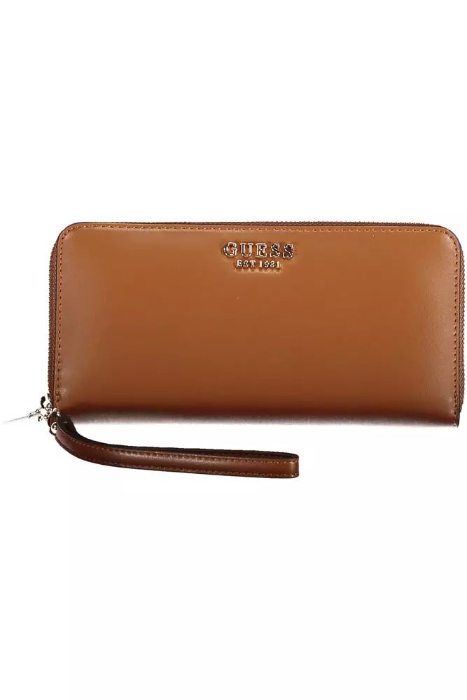 Guess Jeans Chic Essential Brown Ladies Wallet Guess Jeans