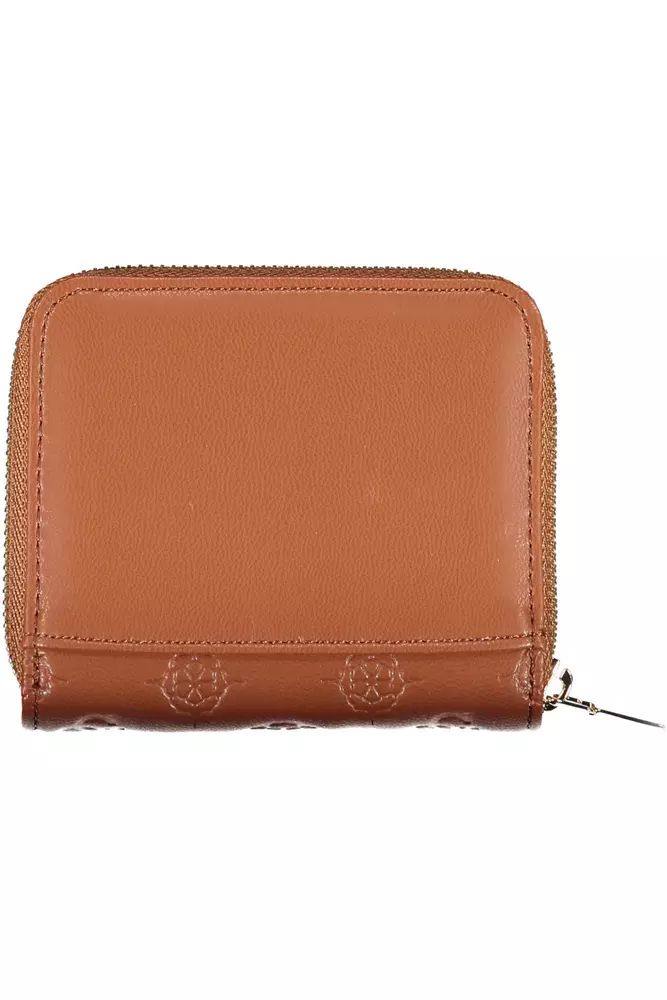Guess Jeans Chic Brown Contrasting Detail Wallet Guess Jeans