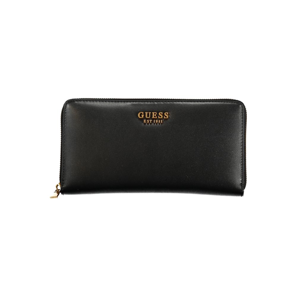 Guess Jeans Triple-Compartment Chic Black Wallet Guess Jeans