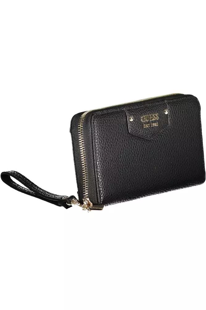 Guess Jeans Sleek Black Multi-Compartment Wallet Guess Jeans