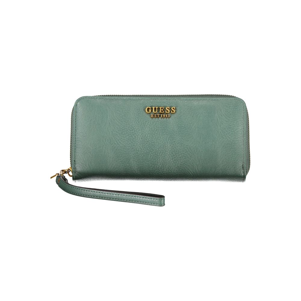 Guess Jeans Green Polyethylene Wallet Guess Jeans