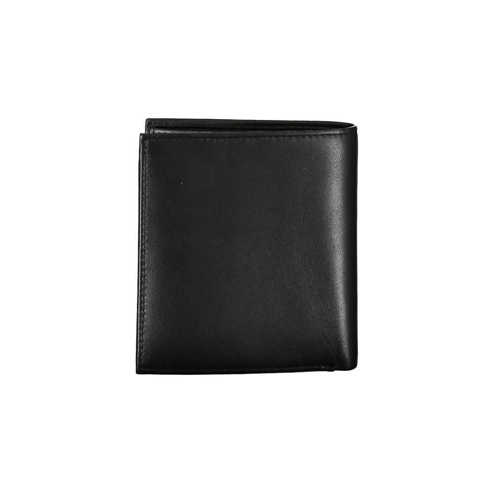 Guess Jeans Sleek Black Leather Wallet Guess Jeans