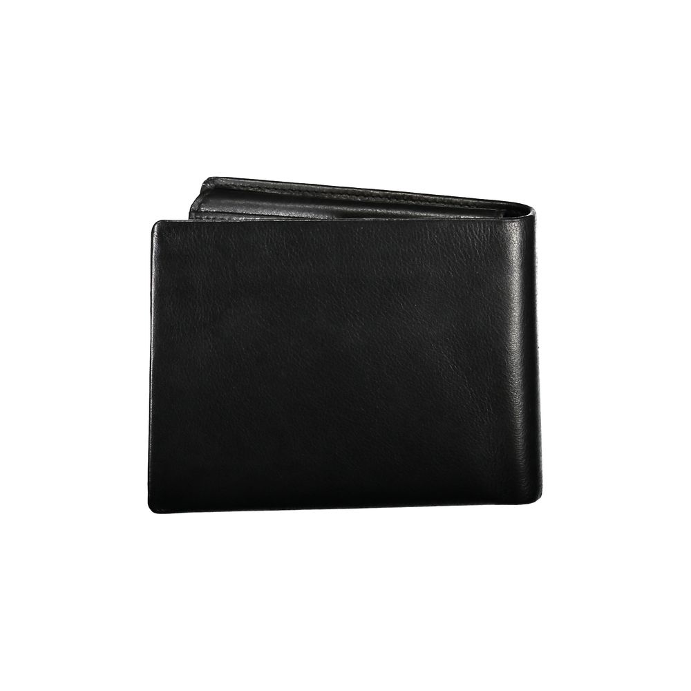 Guess Jeans Sleek Black Leather Bifold Wallet Guess Jeans