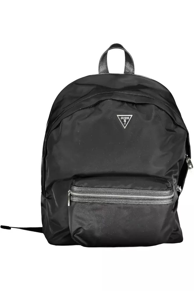 Guess Jeans Black Polyamide Backpack Guess Jeans