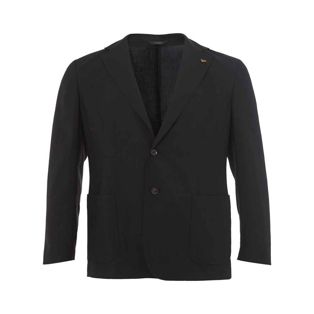 Colombo Elegant Cashmere Black Men's Jacket Colombo